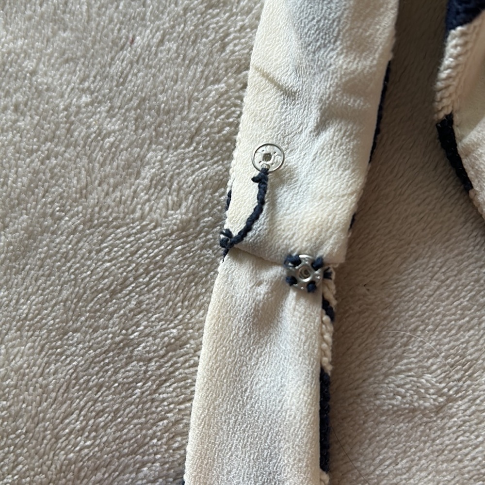 Anthropologie Maeve Nautical Peplum Top - 6 - Picture 6 of 7